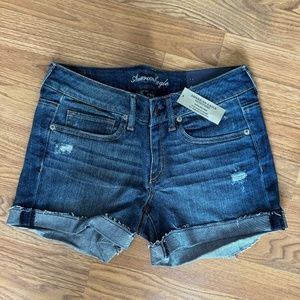 American Eagle Outfitters Dark Blue Jean Shorts